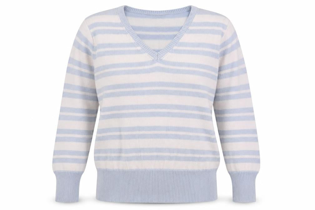 C&A Womens Multicoloured Striped Knit Pullover Jumper Size L