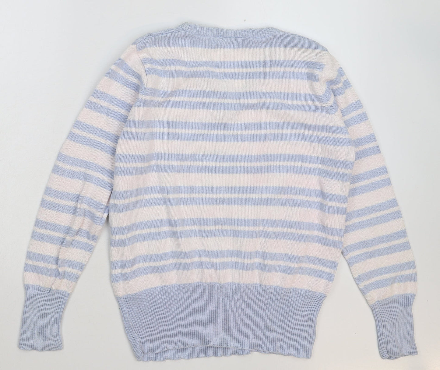C&A Womens Multicoloured Striped Knit Pullover Jumper Size L