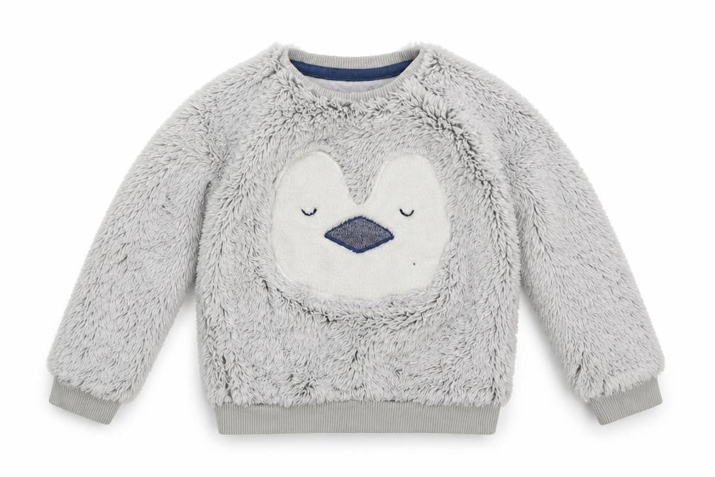 Marks & Spencer Girls Grey Solid  Top Pyjama Top Size 2-3 Years