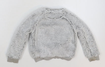 Marks & Spencer Girls Grey Solid  Top Pyjama Top Size 2-3 Years