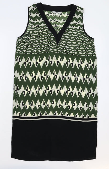 Next Womens Multicoloured Geometric  Sheath  Size 8