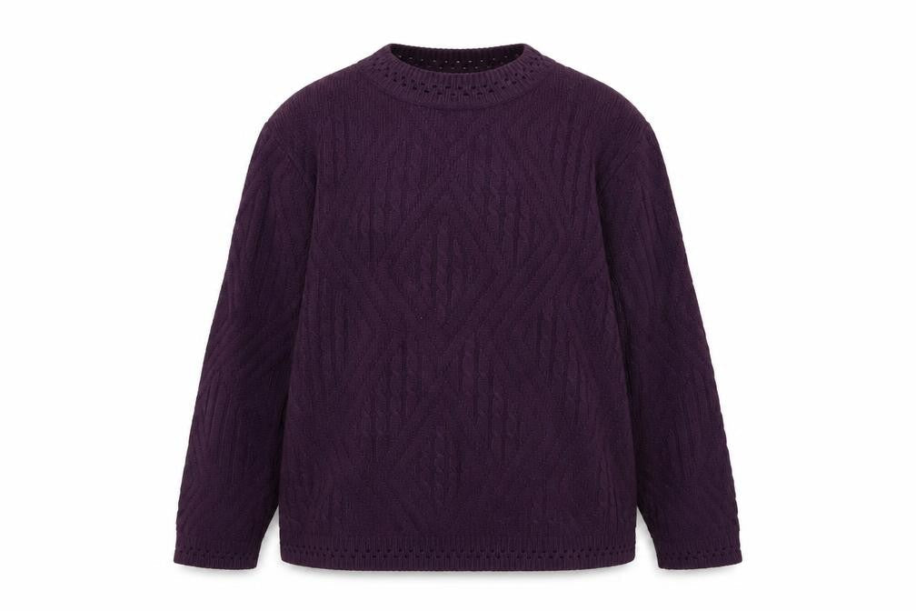 Berkertex Womens Purple  Knit Pullover Jumper Size 14
