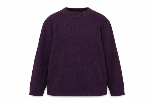 Berkertex Womens Purple  Knit Pullover Jumper Size 14