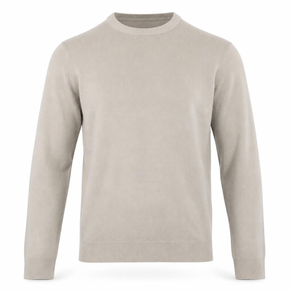 Vintage Mens Beige  Knit Pullover Jumper Size M