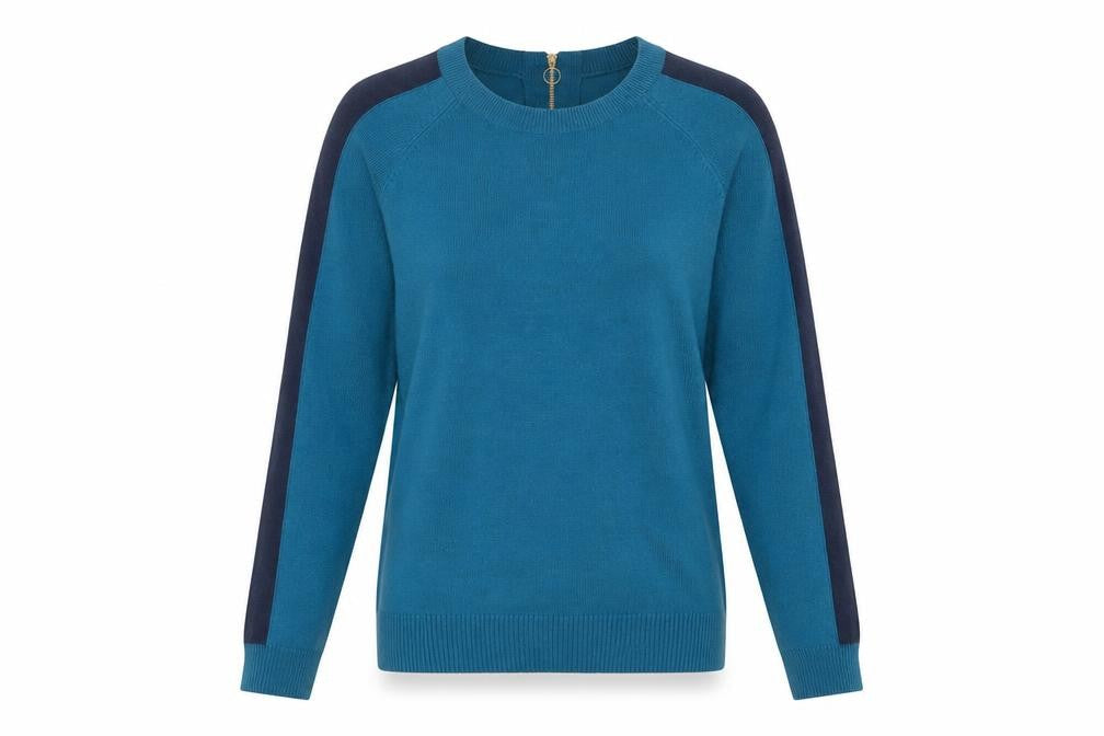 TU Womens Blue  Knit Pullover Jumper Size 8