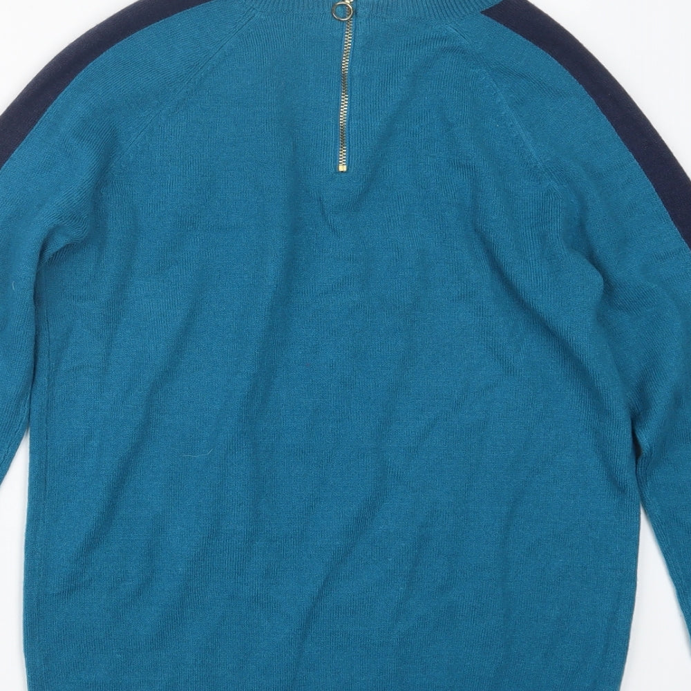 TU Womens Blue  Knit Pullover Jumper Size 8