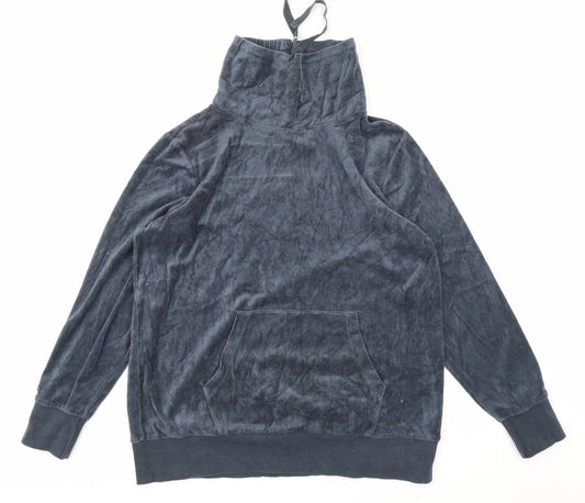 Souluxe Womens Blue   Pullover Hoodie Size L