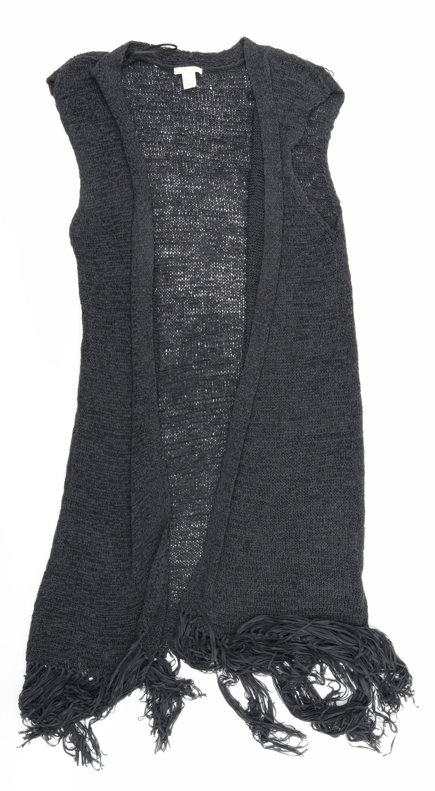 H&M Womens Grey  Knit Cardigan Jumper Size S