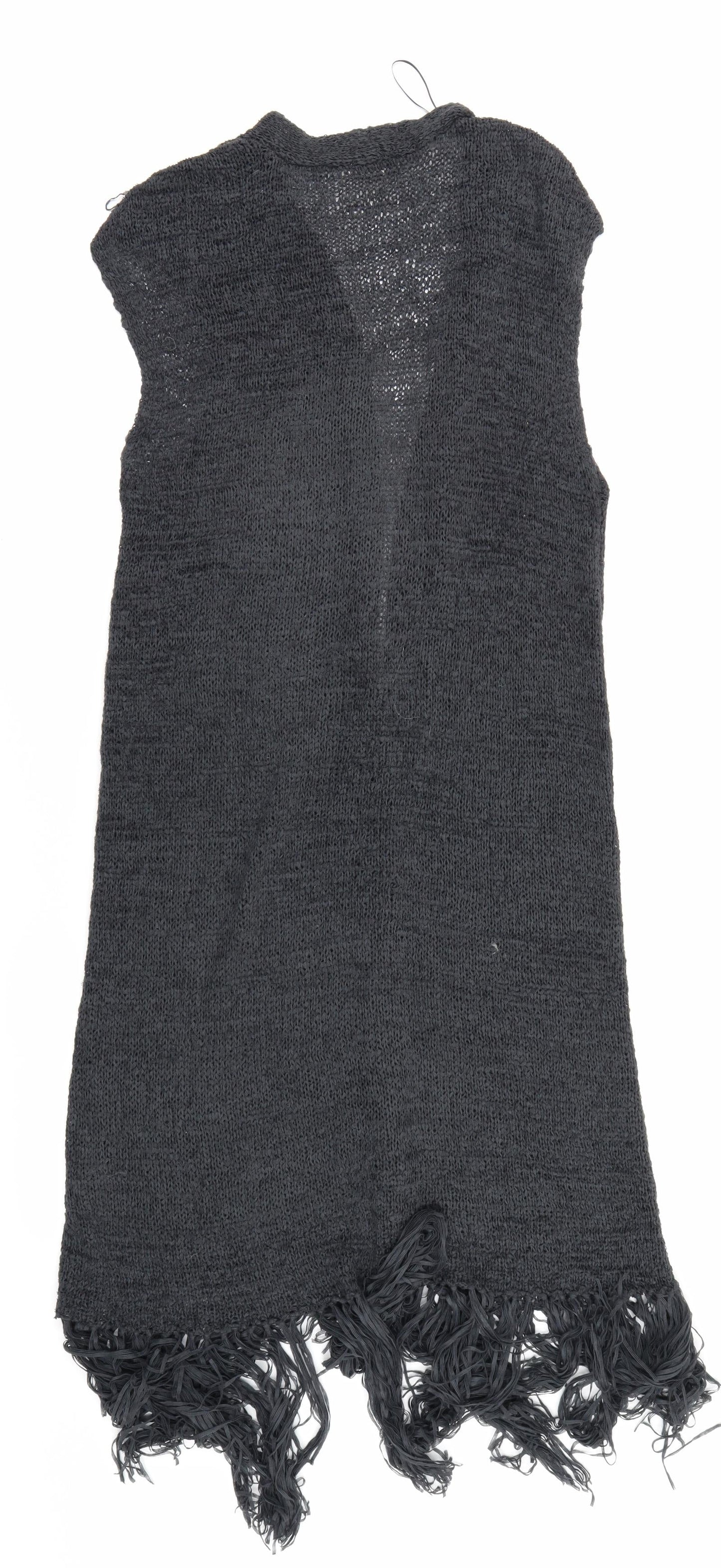 H&M Womens Grey  Knit Cardigan Jumper Size S