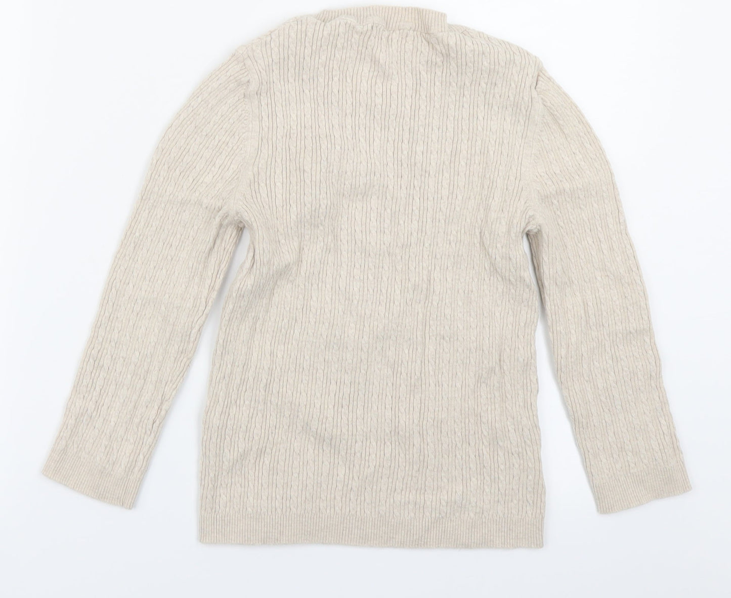 stradivarious Womens Beige  Knit Pullover Jumper Size S