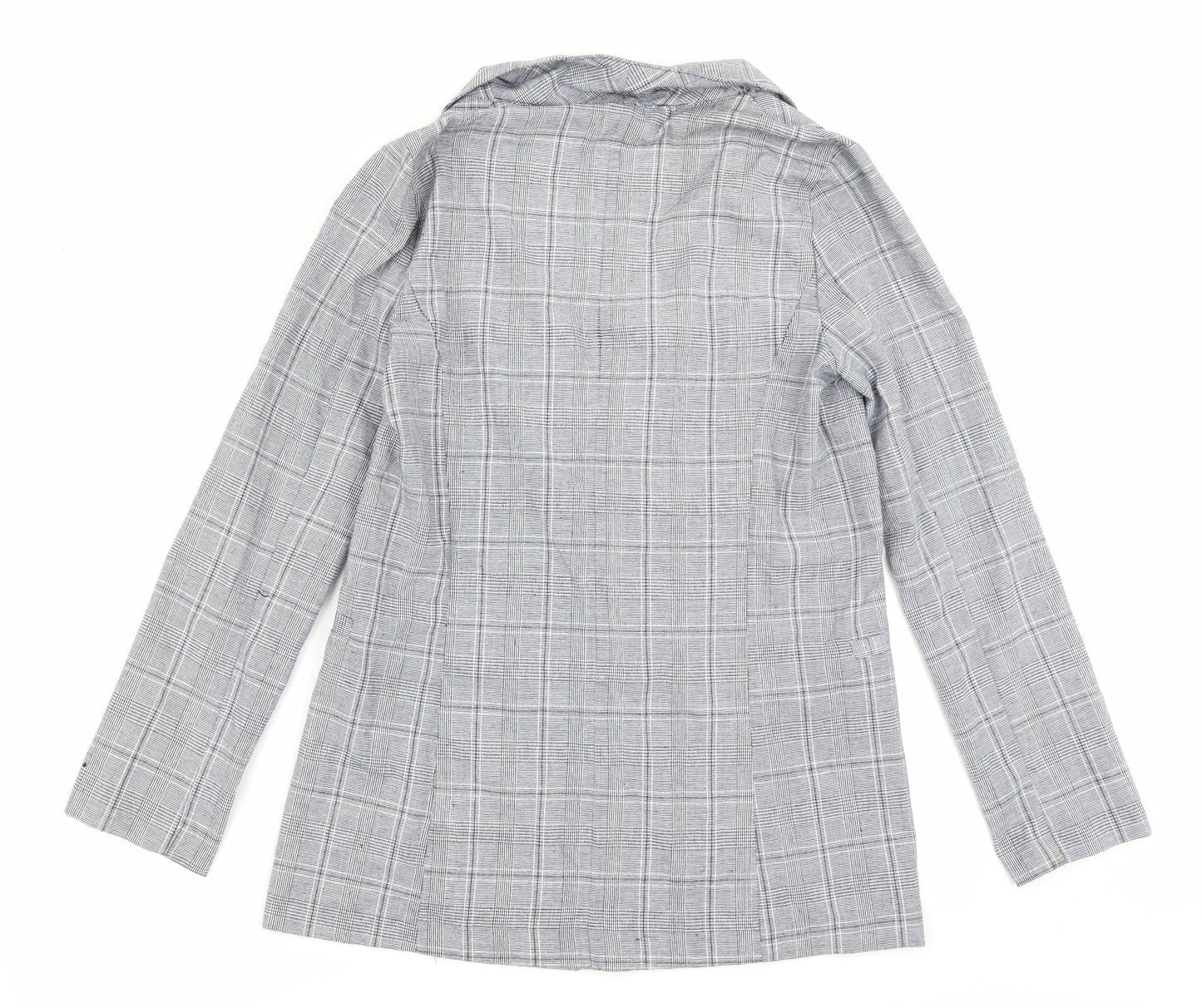 Primrk Womens Grey Check  Jacket Blazer Size 8