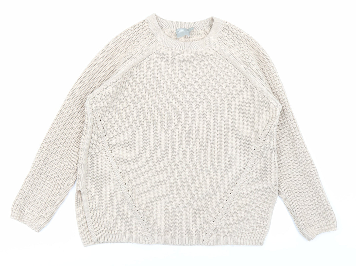 ASOS Womens Beige  Knit Pullover Jumper Size 6