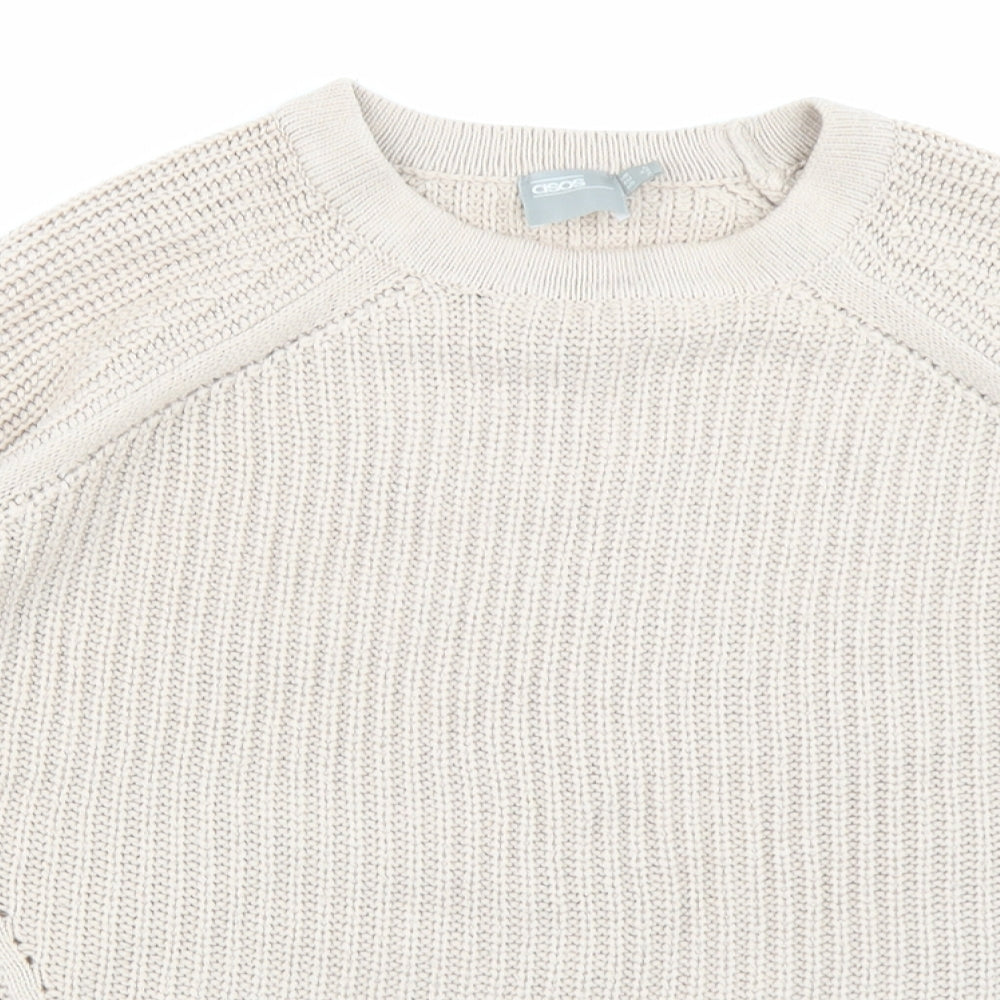 ASOS Womens Beige  Knit Pullover Jumper Size 6