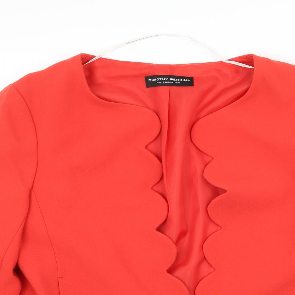 Dorothy Perkins Womens Red   Jacket  Size 8