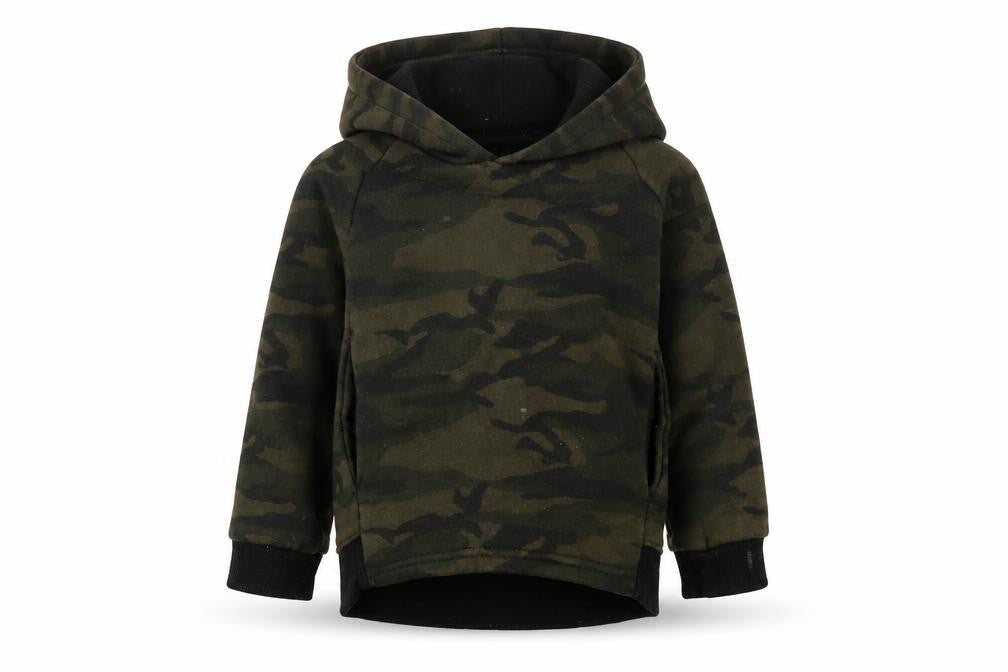 Primark Boys Green Camouflage  Pullover Hoodie Size 2-3 Years