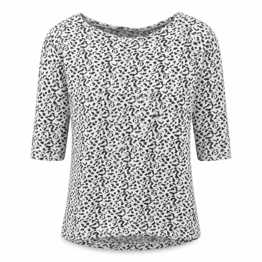 George Womens Beige Animal Print Knit Pullover Jumper Size 8