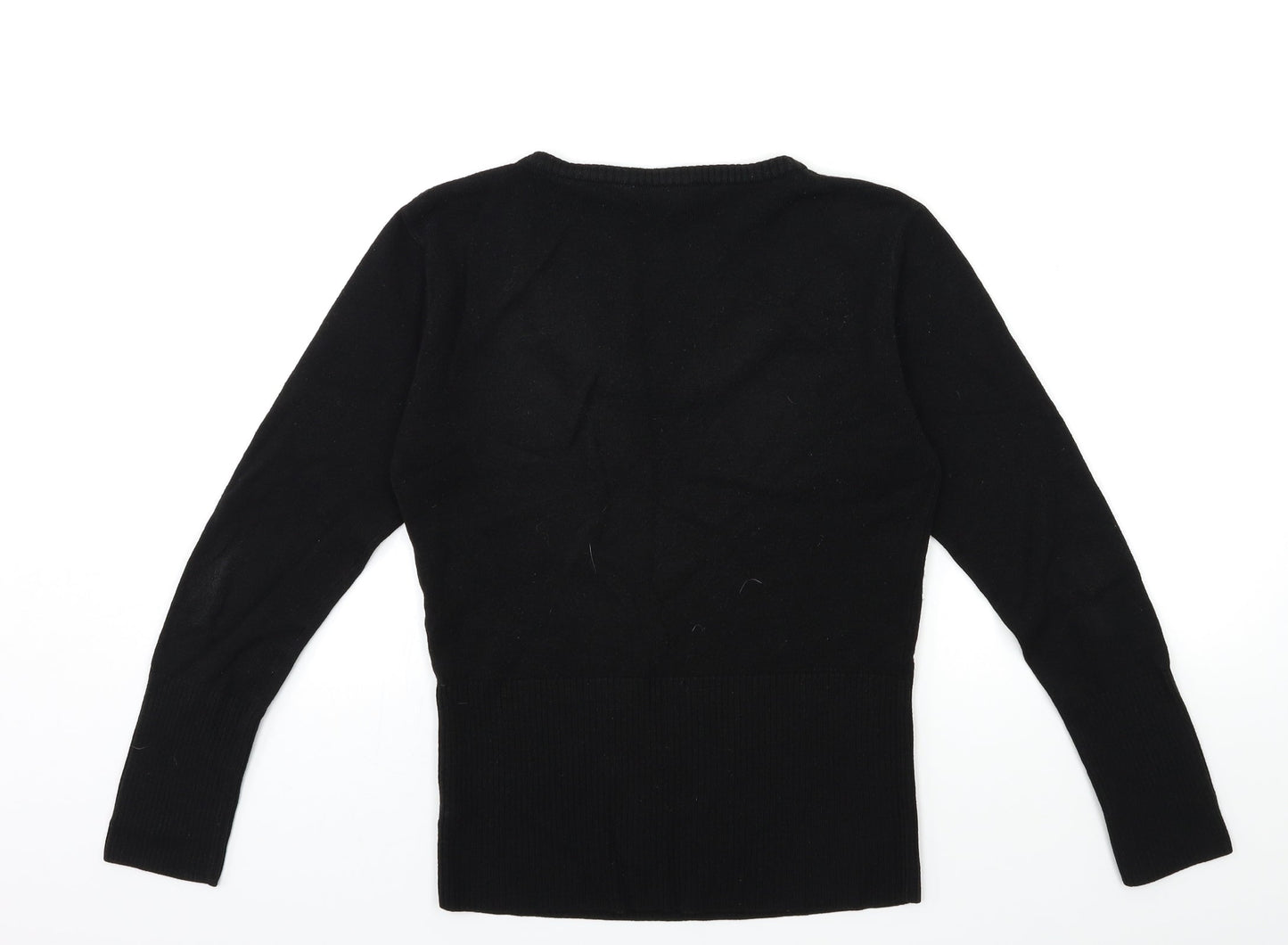 BHS Girls Black  Knit Pullover Jumper Size 13 Years