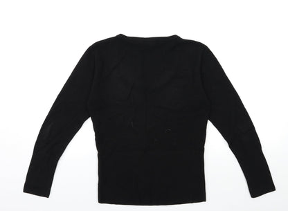 BHS Girls Black  Knit Pullover Jumper Size 13 Years