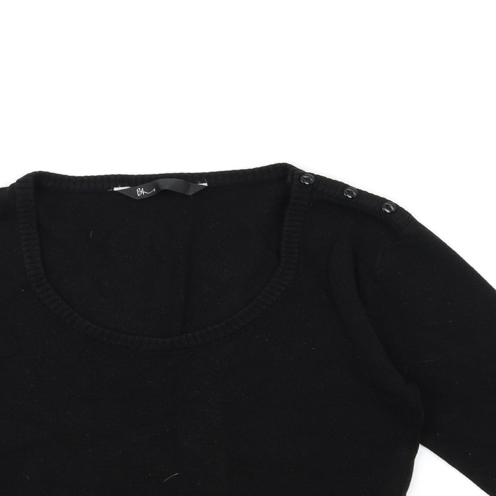 BHS Girls Black  Knit Pullover Jumper Size 13 Years