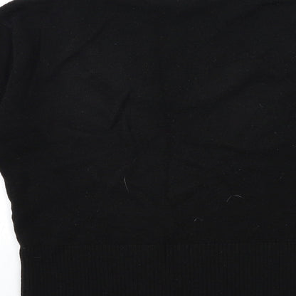 BHS Girls Black  Knit Pullover Jumper Size 13 Years