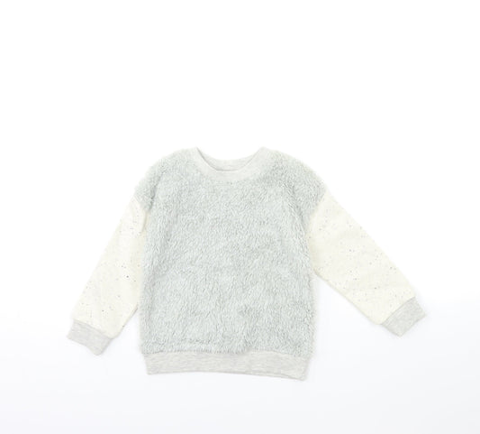 Hullabaloo Girls Grey   Pullover Sweatshirt Size 2-3 Years