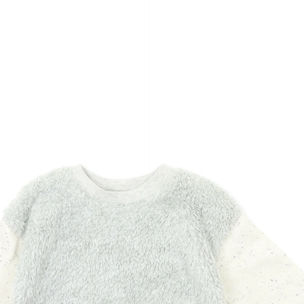 Hullabaloo Girls Grey   Pullover Sweatshirt Size 2-3 Years