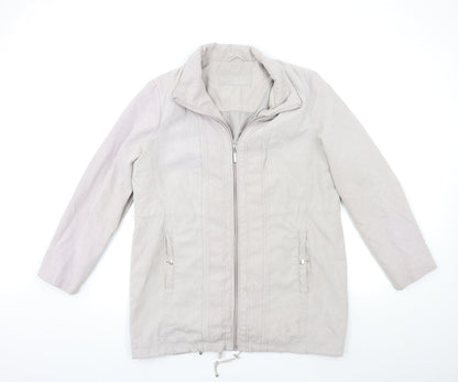 Bonmarché Womens Grey Overcoat Coat Size M