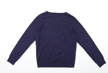 Dorothy Perkins Womens Blue  Knit Pullover Jumper Size 12
