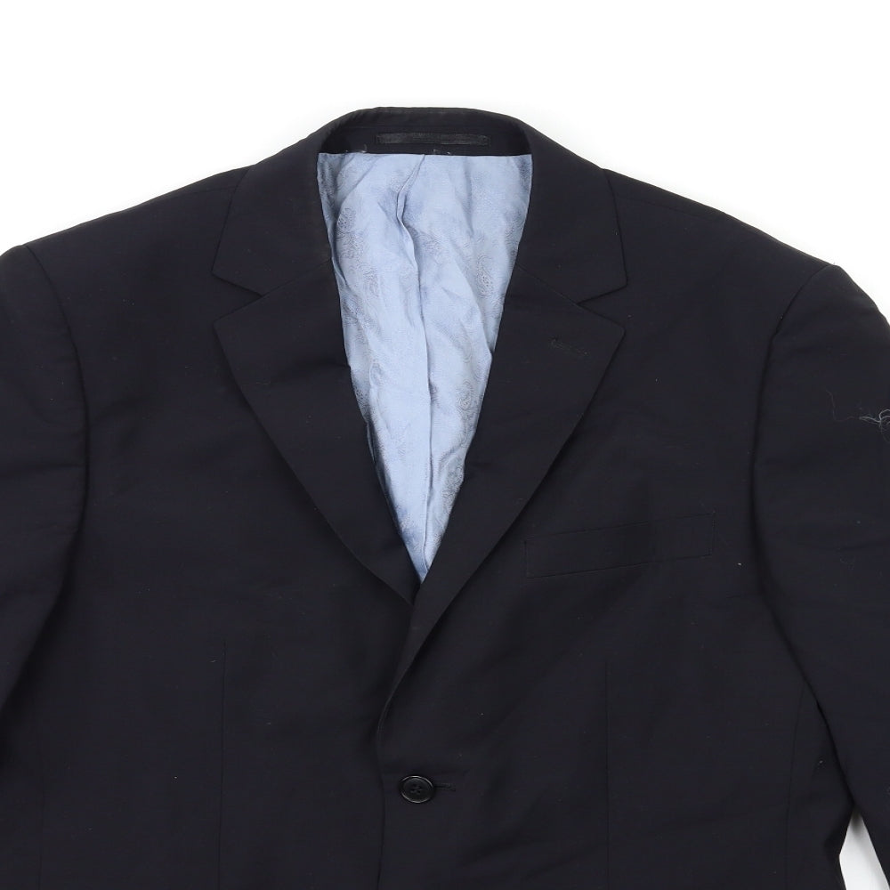 Preworn Mens Black   Jacket Suit Jacket Size 40