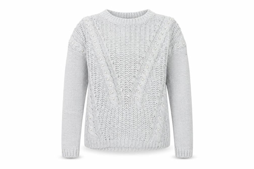 Primark Womens Grey  Knit Pullover Jumper Size 4
