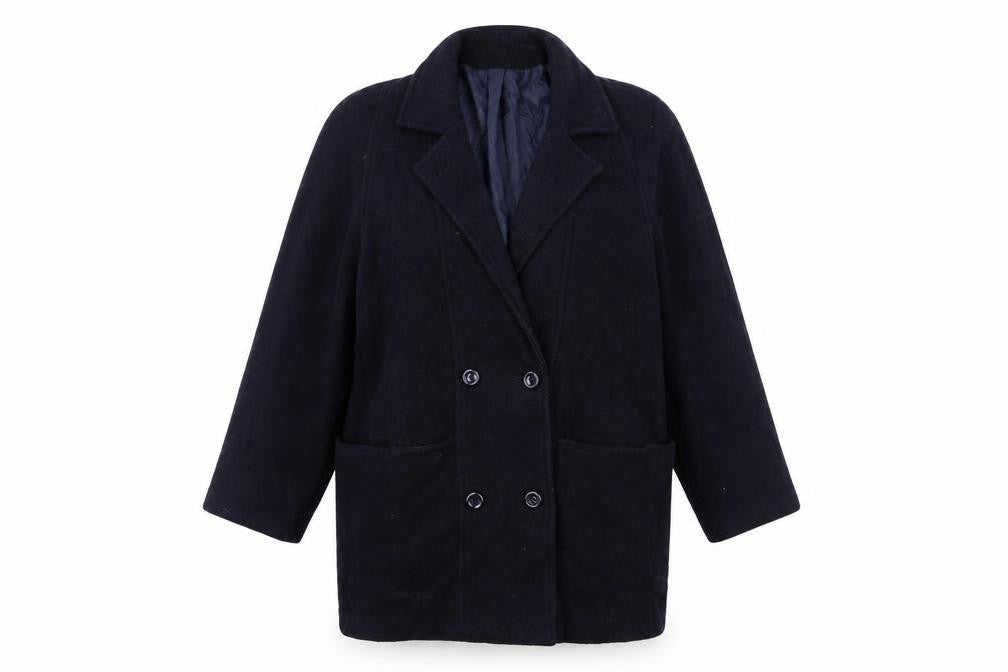 Classics WOMAN Womens Blue   Overcoat Coat Size 16