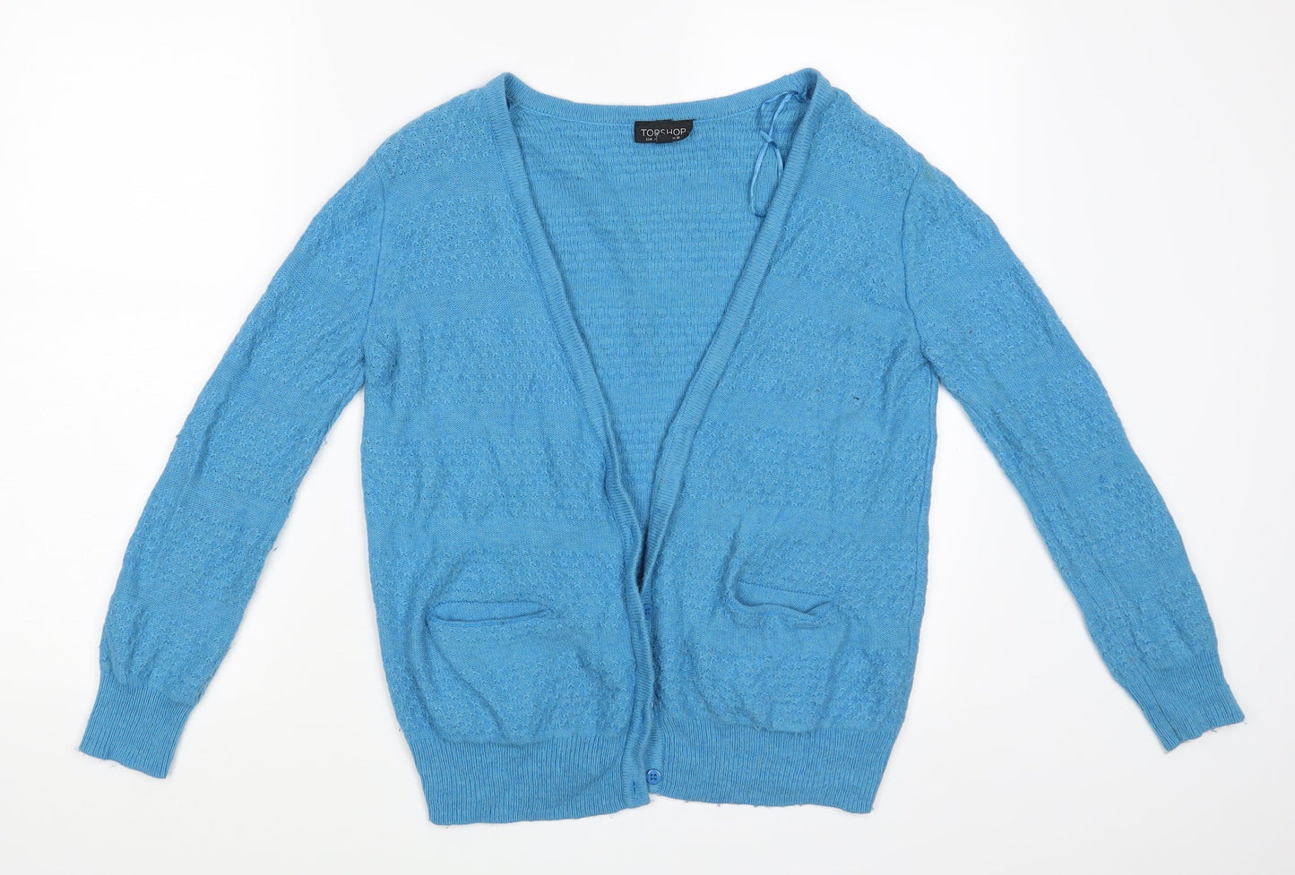 Topshop Womens Blue   Cardigan Jumper Size 10