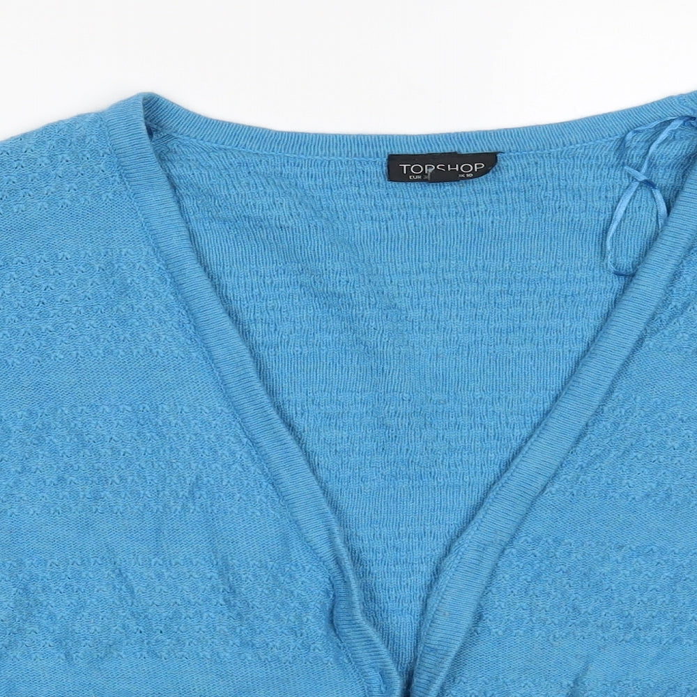 Topshop Womens Blue   Cardigan Jumper Size 10
