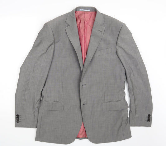 M&S Mens Grey   Jacket Suit Jacket Size 40