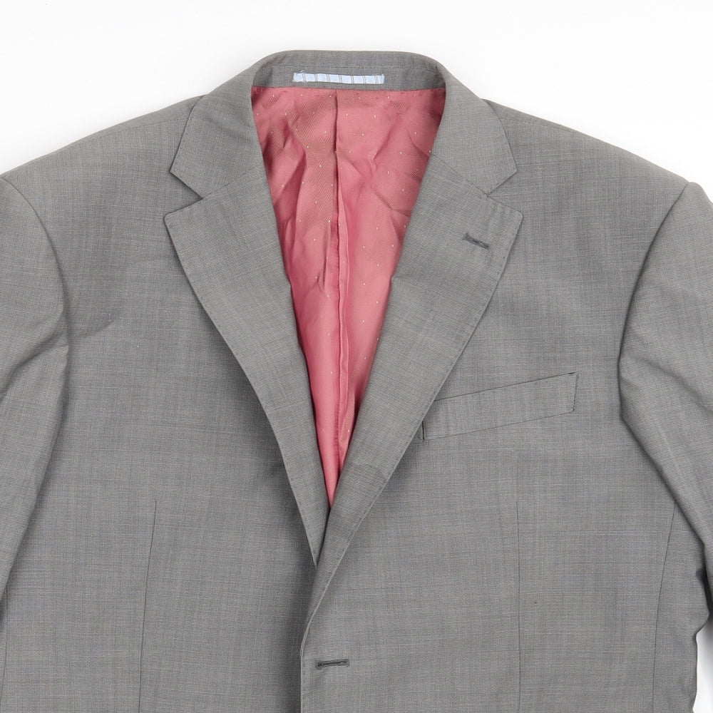 M&S Mens Grey   Jacket Suit Jacket Size 40