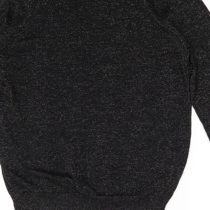 Brand and care label for Atmosphere women’s black pullover sweatshirt, size UK 16