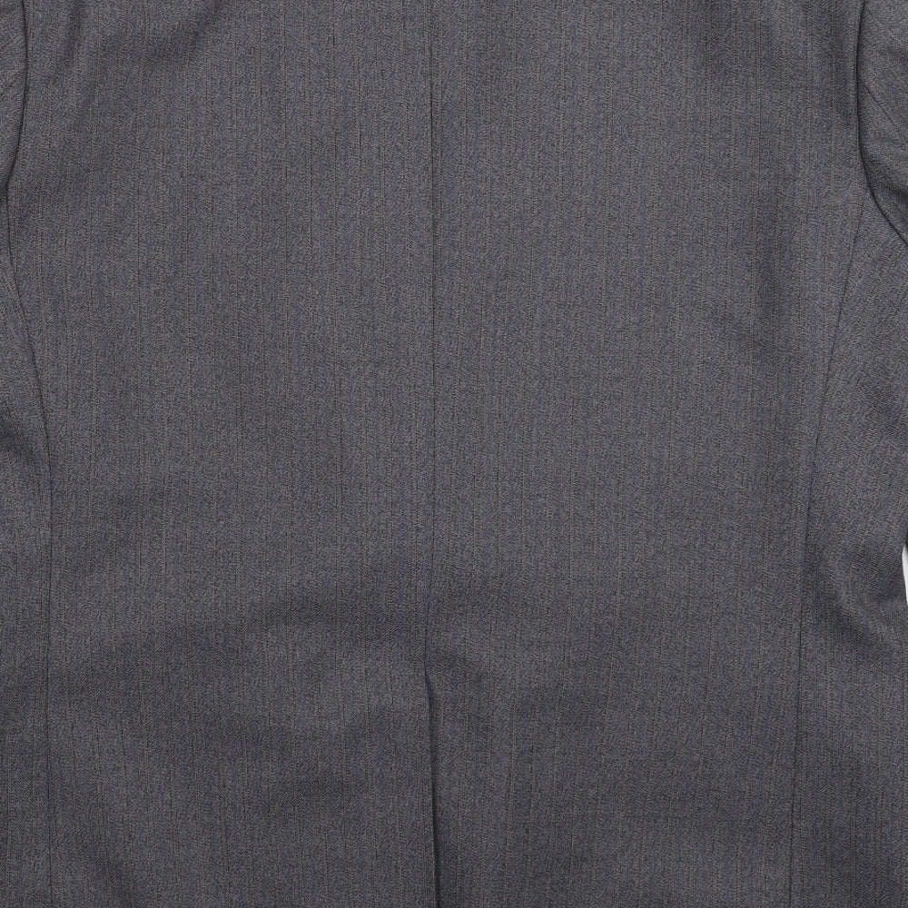Grendale Mens Grey Striped  Jacket Suit Jacket Size 42