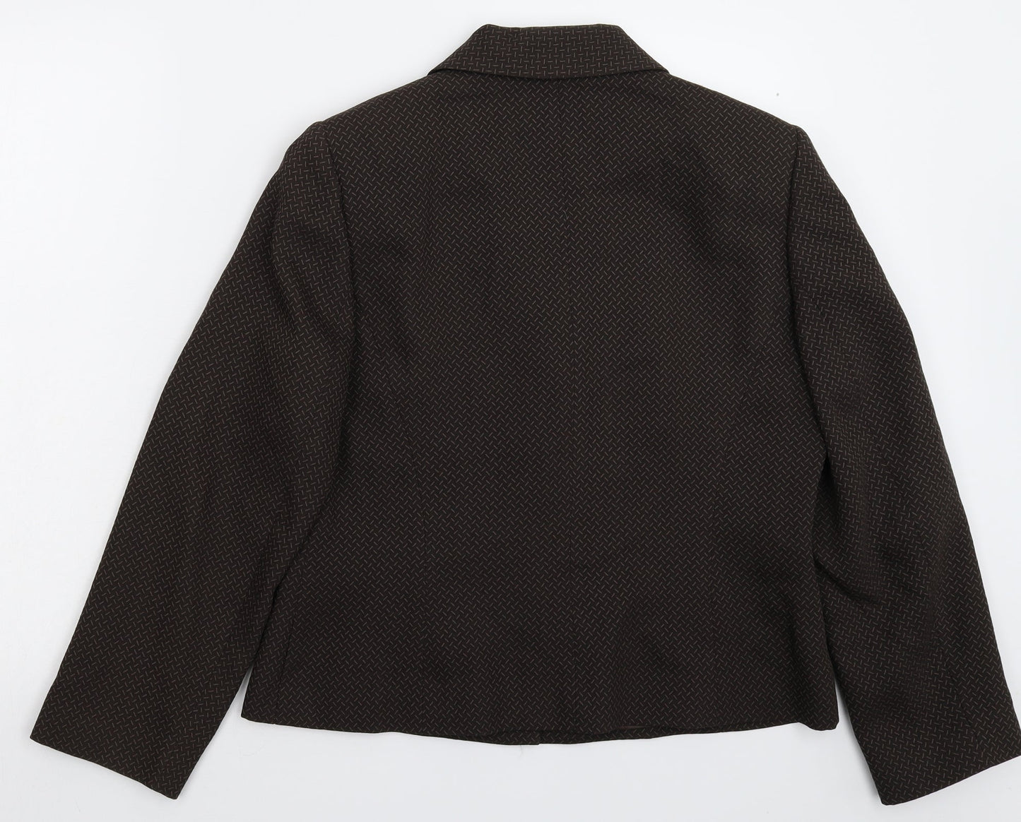 Minuet Womens Grey Striped  Jacket Suit Jacket Size 14