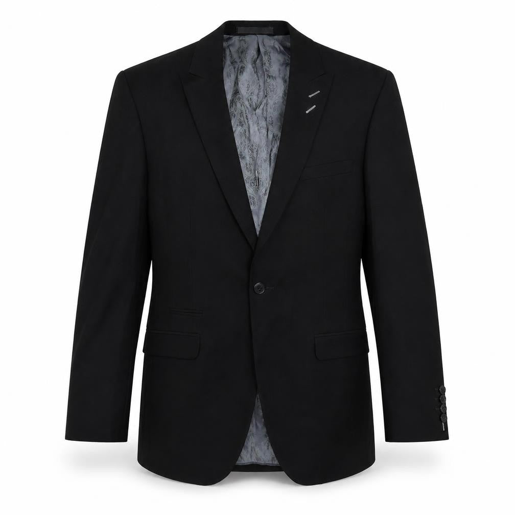 Red Herring Mens Black   Jacket Suit Jacket Size 38