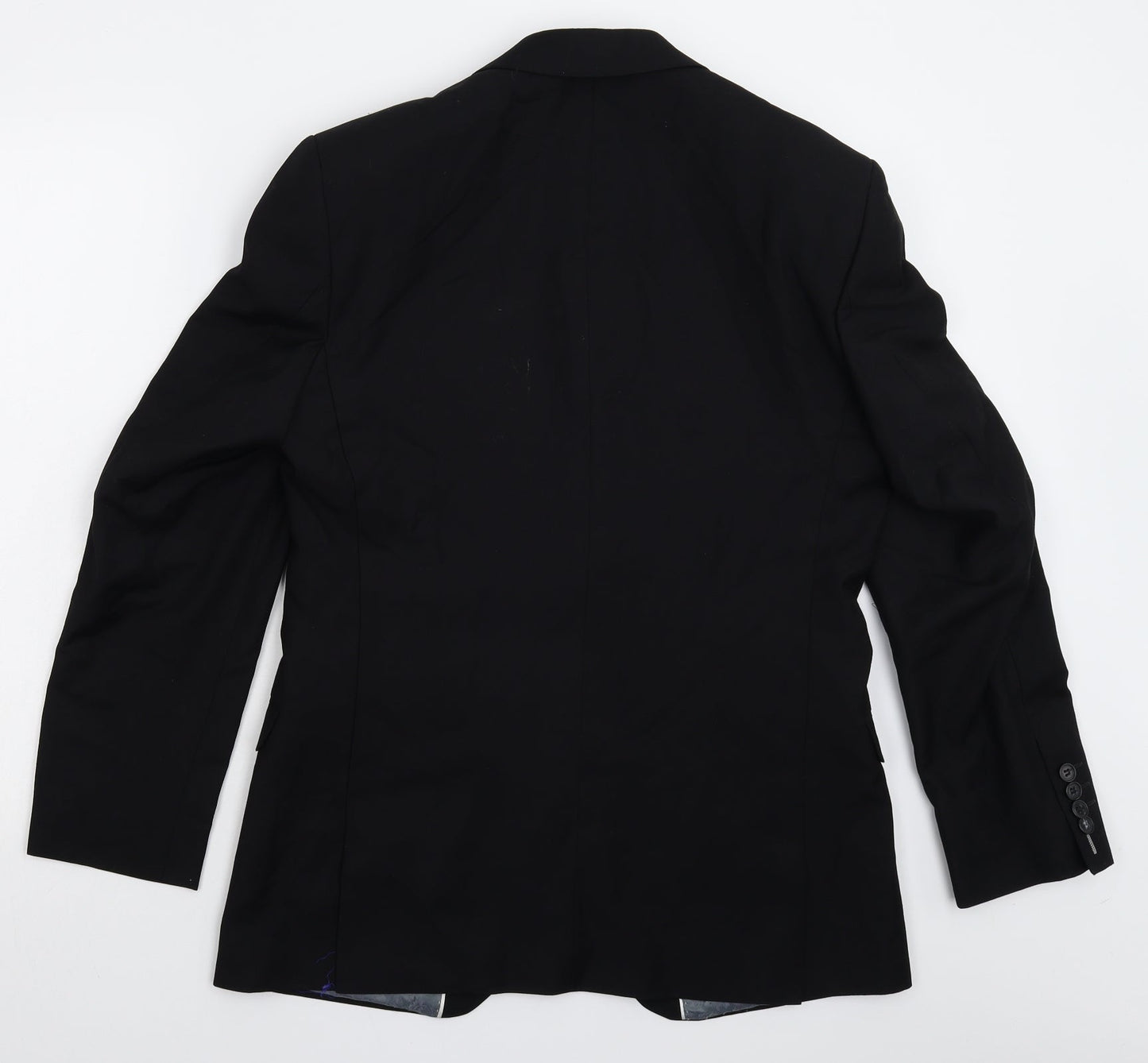 Red Herring Mens Black   Jacket Suit Jacket Size 38