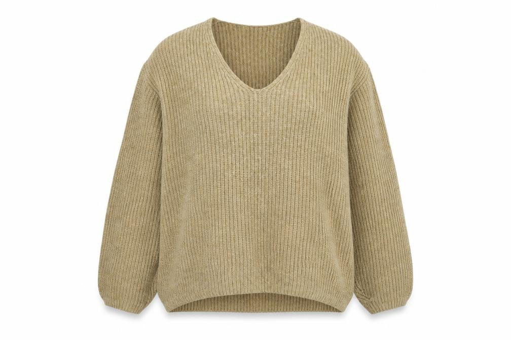 H&M Womens Beige  Knit Pullover Jumper Size S  - Oversized