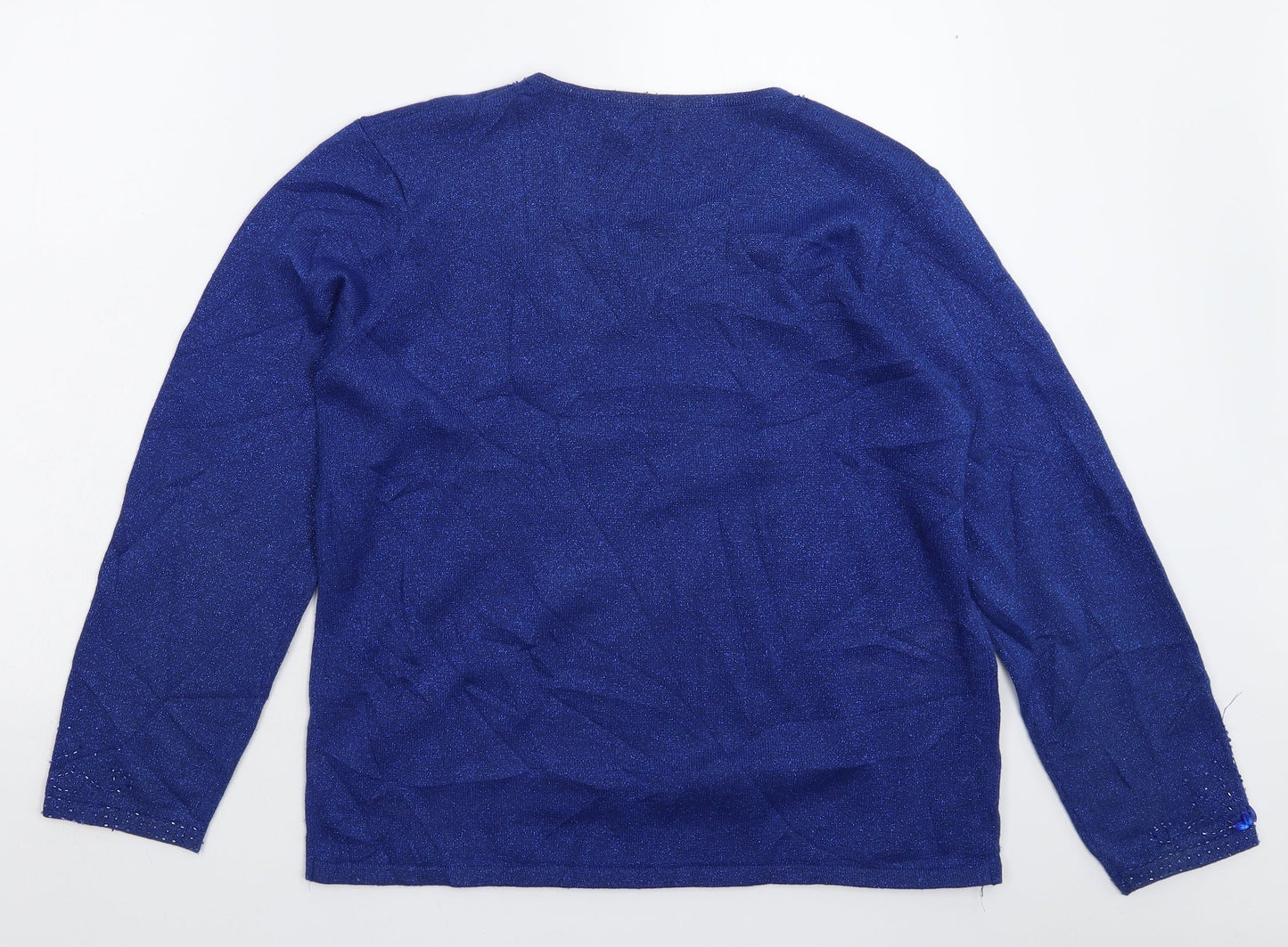 Bonmarché Womens Blue  Knit Pullover Jumper Size M