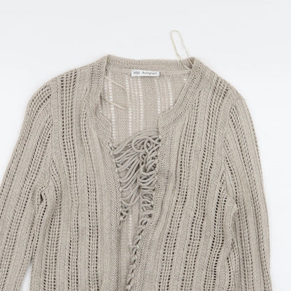 Marks & Spencer Womens Brown   Cardigan Jumper Size 14