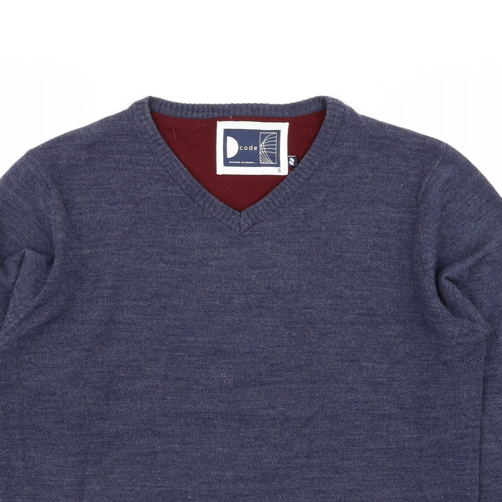 code Mens Blue   Pullover Jumper Size S