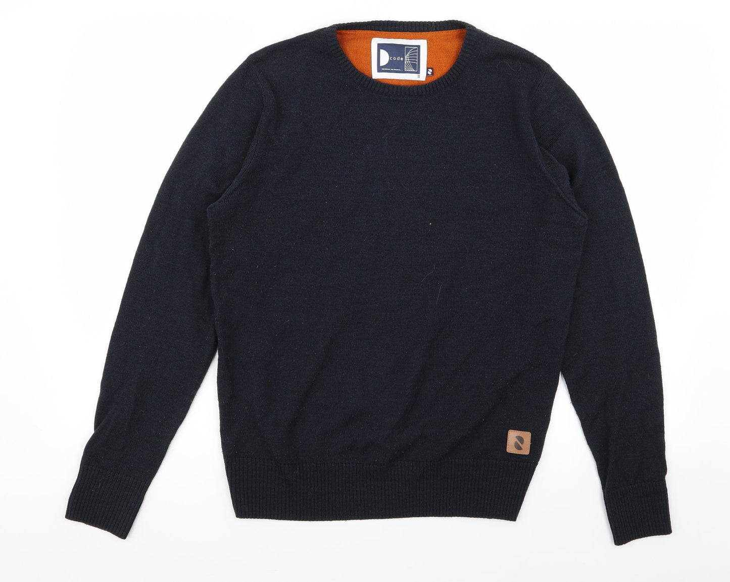 code Mens Blue   Pullover Jumper Size S
