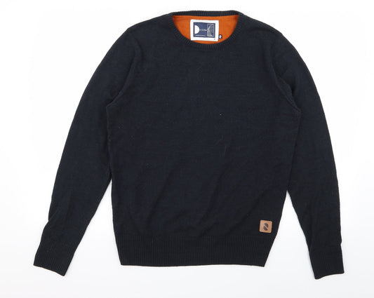 code Mens Blue   Pullover Jumper Size S