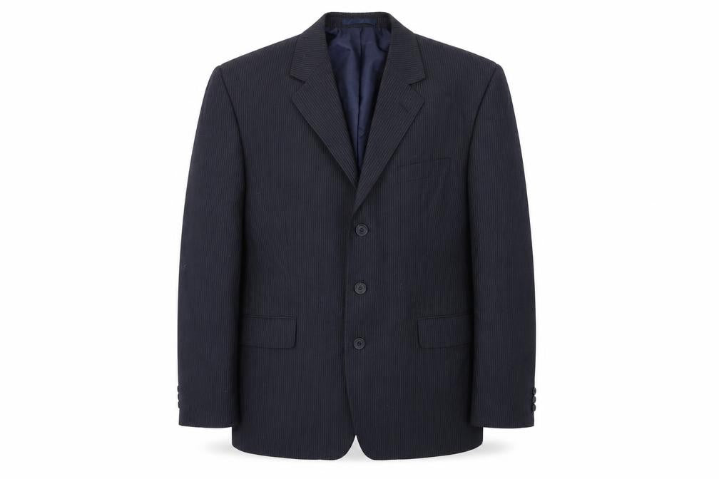 Asda George Mens Blue Striped  Jacket Blazer Size 44