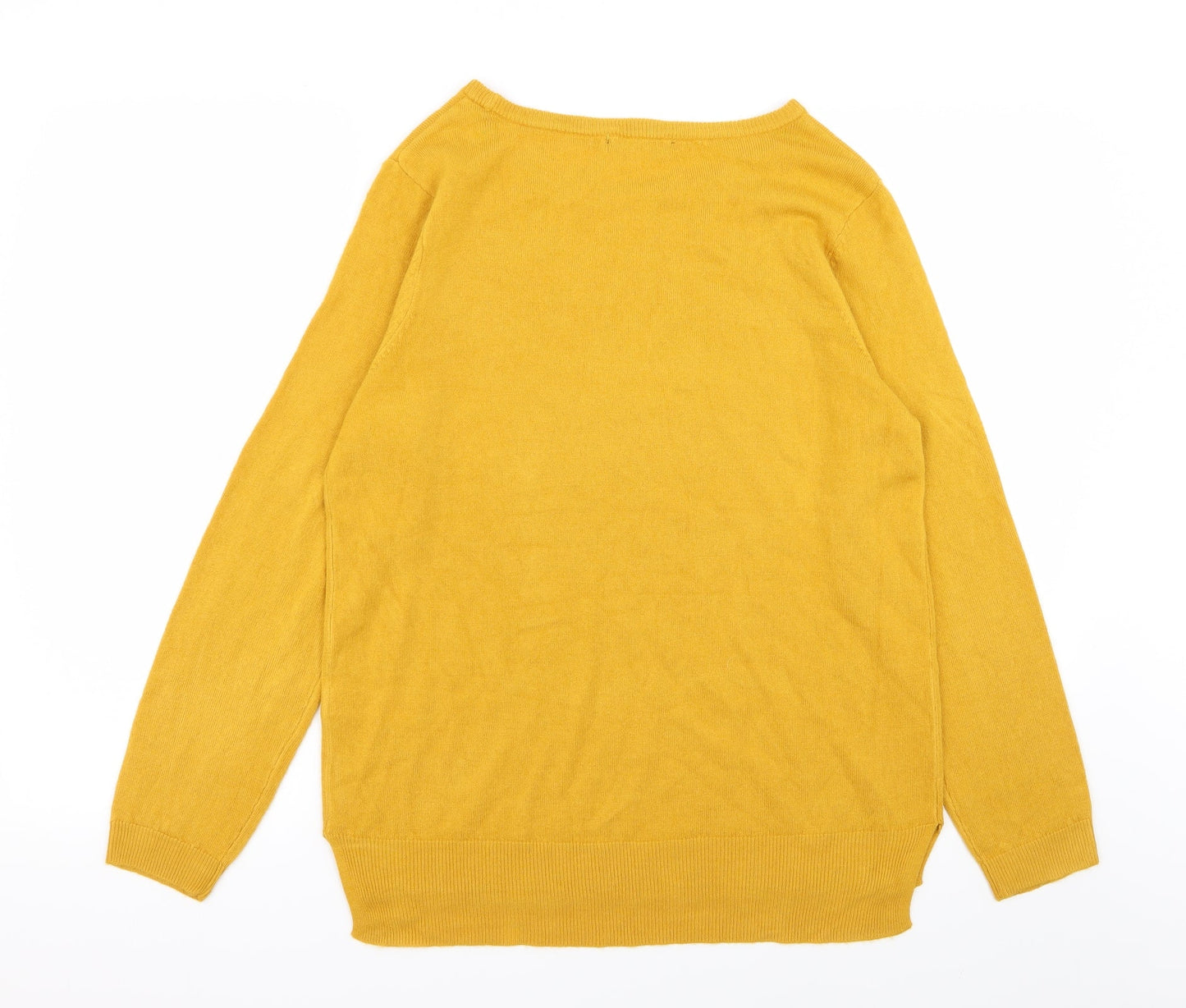 F&F Womens Yellow   Pullover Jumper Size 10