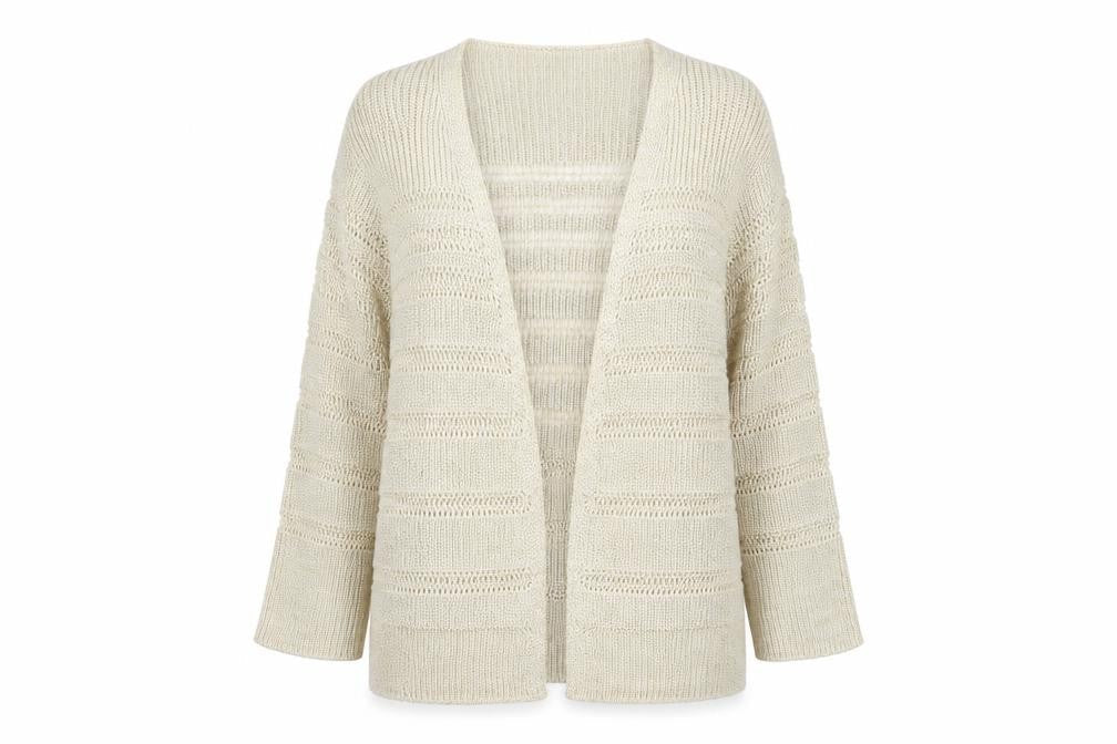 Asda George Womens Gold Striped  Cardigan Jumper Size 10