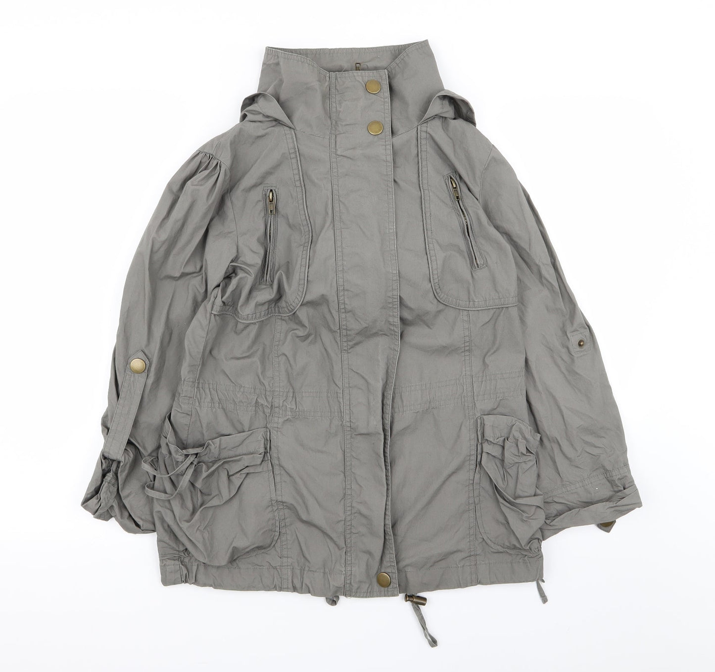 New Look Womens Grey   Jacket Coat Size 8